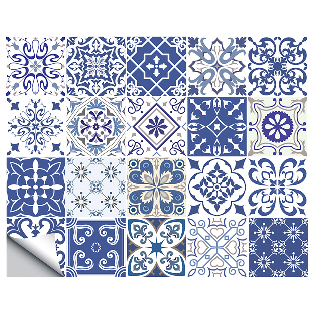 

20Pcs Waterproof Mosaic Wall Tile Sticker For Home Decor, 501 Original