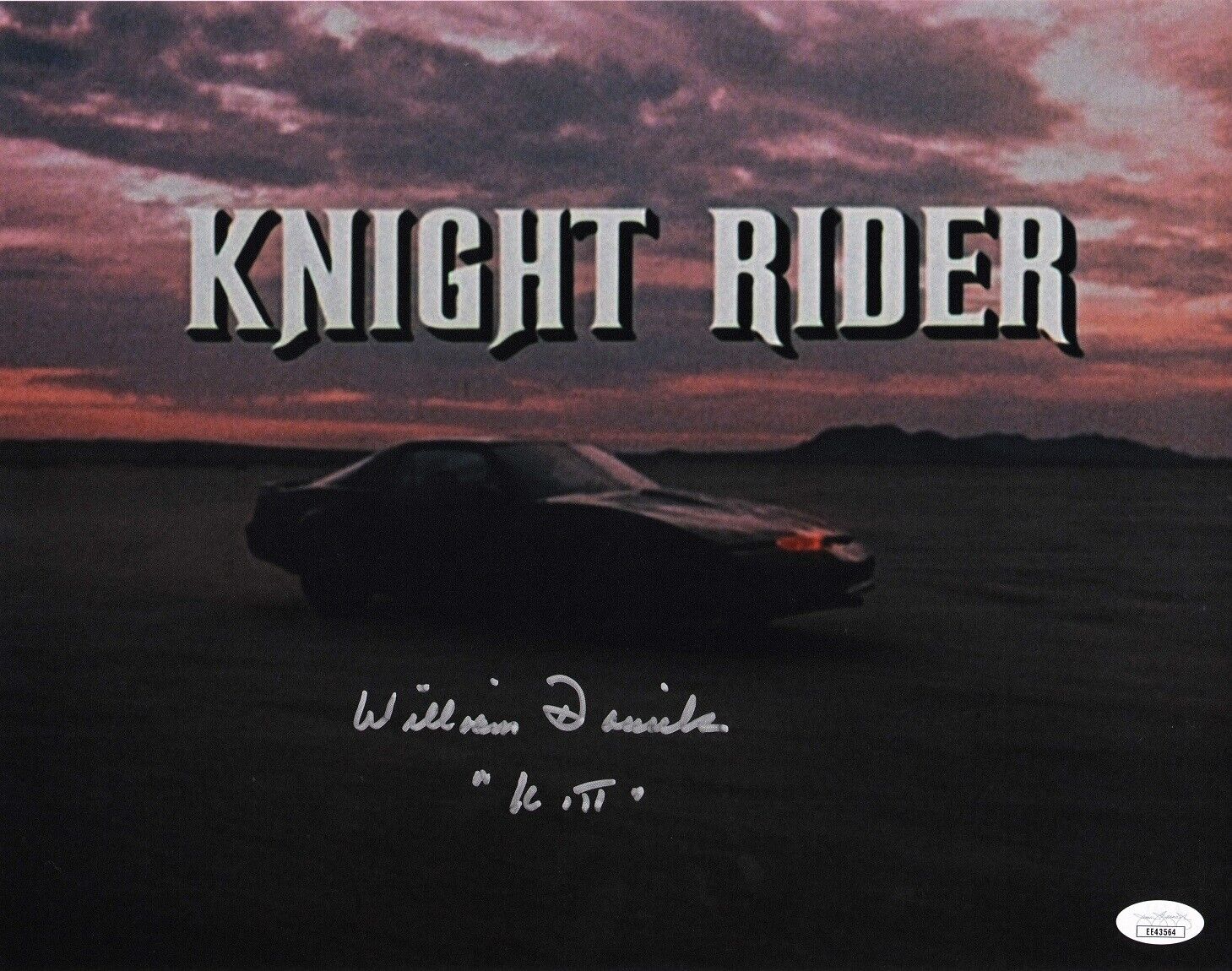 WILLIAM DANIELS Authentic Hand-Signed KITT Knight Rider