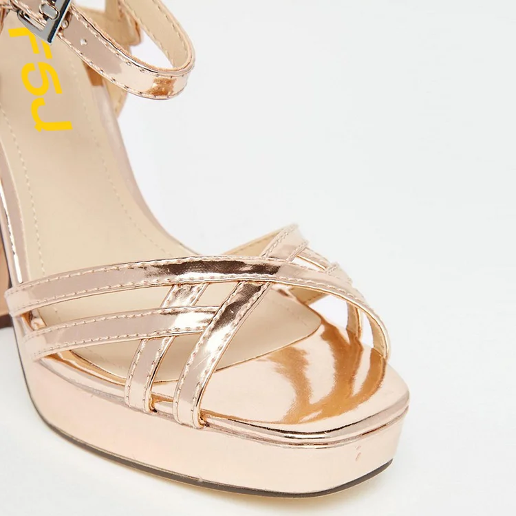 Evelyn Cynthia Gold Pumps | Christy Ng