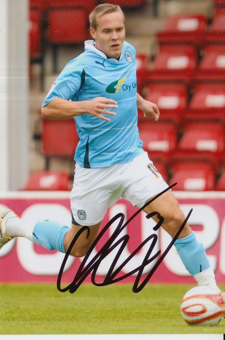 COVENTRY CITY HAND SIGNED CHRIS HUSSEY 6X4 Photo Poster painting.