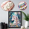 Diamond Painting-DIY Special Shaped Drill Pearl Painting Unicorn(30x40cm)