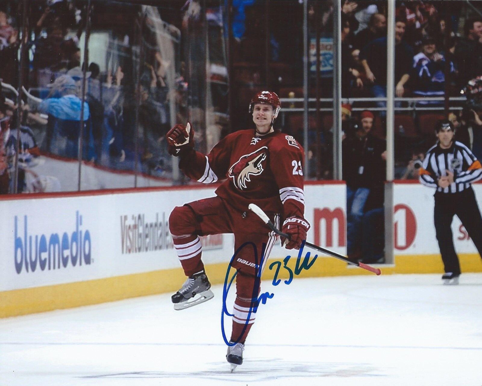 Oliver Ekman-Larsson Signed 8×10 Photo Poster painting Arizona Coyotes Autographed COA F