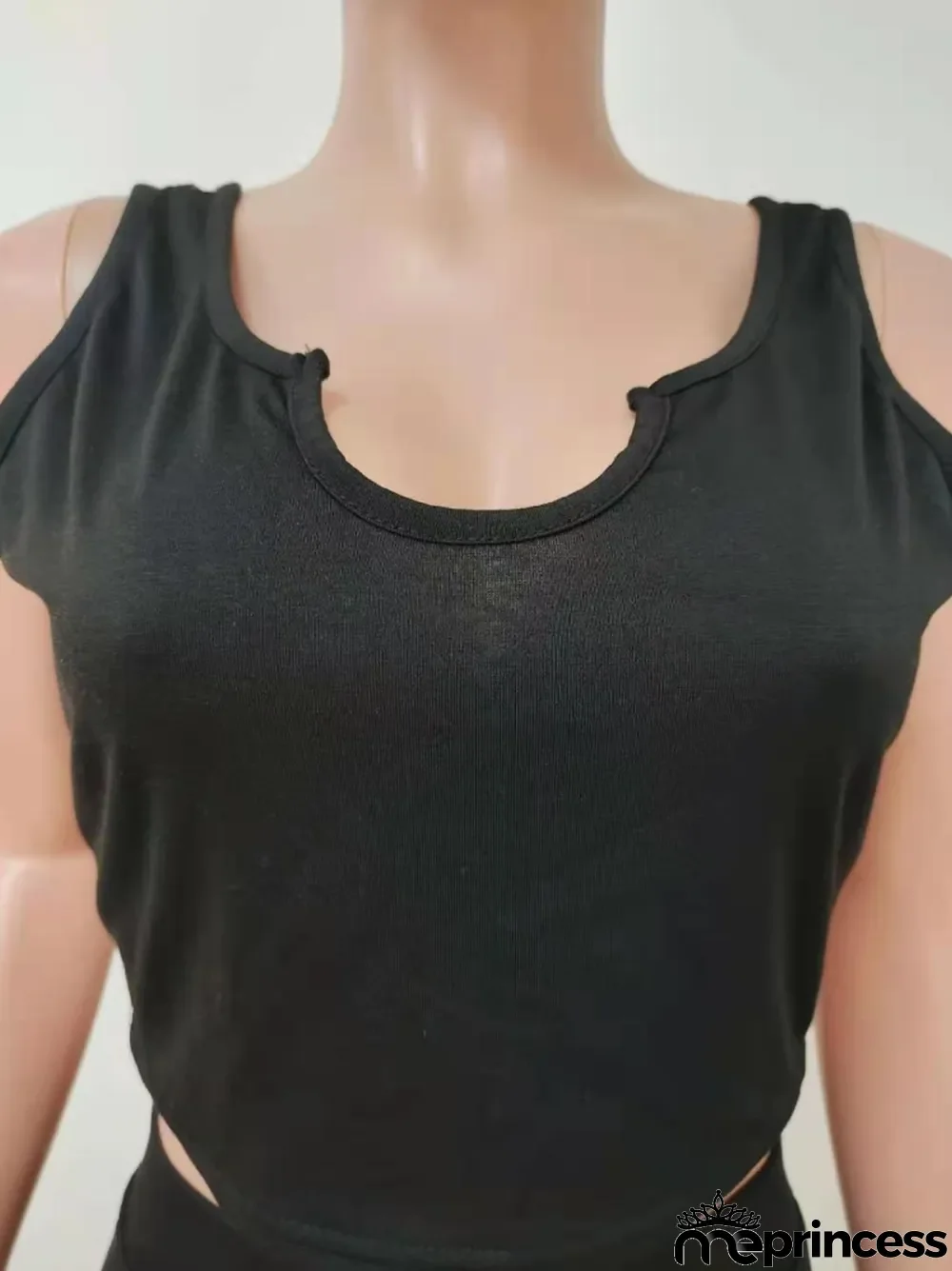 Summer Black Bodycon Crop Top and Shorts Two Piece Matching Set