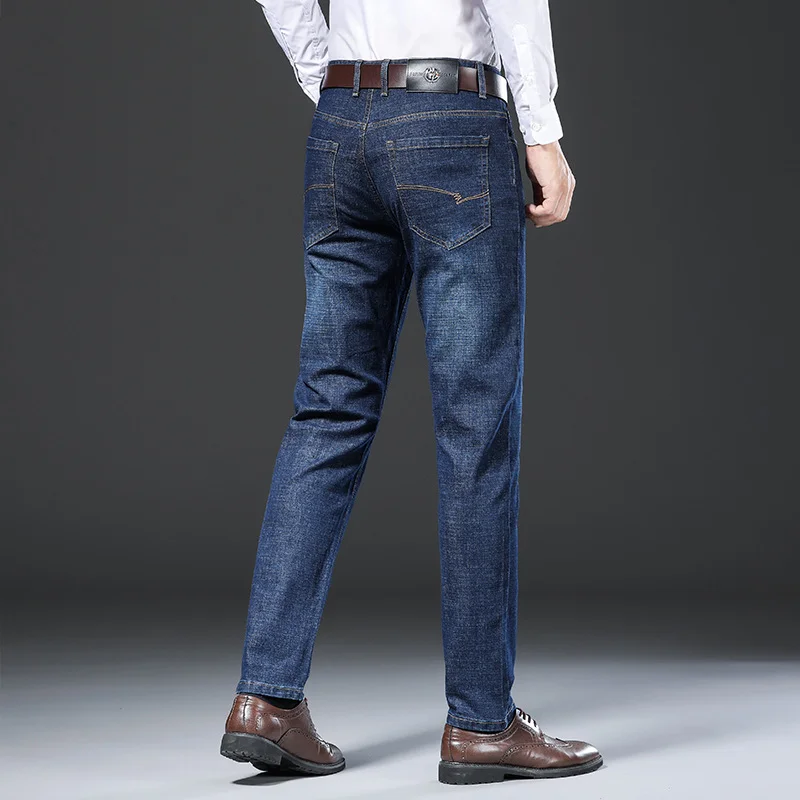 Embroidered Jeans Men's Straight Loose
