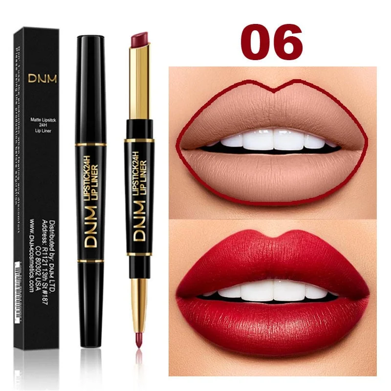 🔥2-in-1 Waterproof Lipstick Lip Liner
