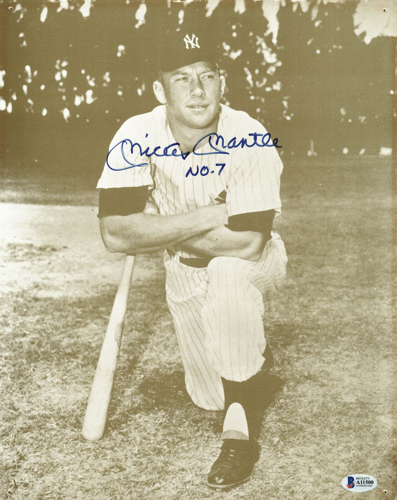 Yankees Mickey Mantle No. 7