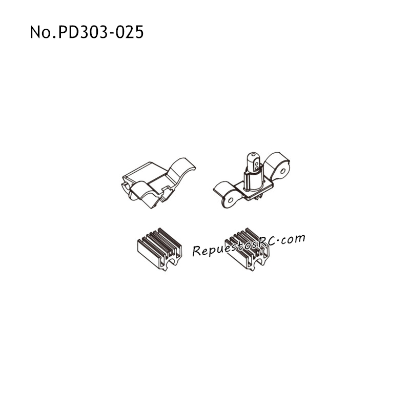 PD RACING TR16ii Piezas para Coches RC Juego de Soportes Delantero/Trasero PD303-025