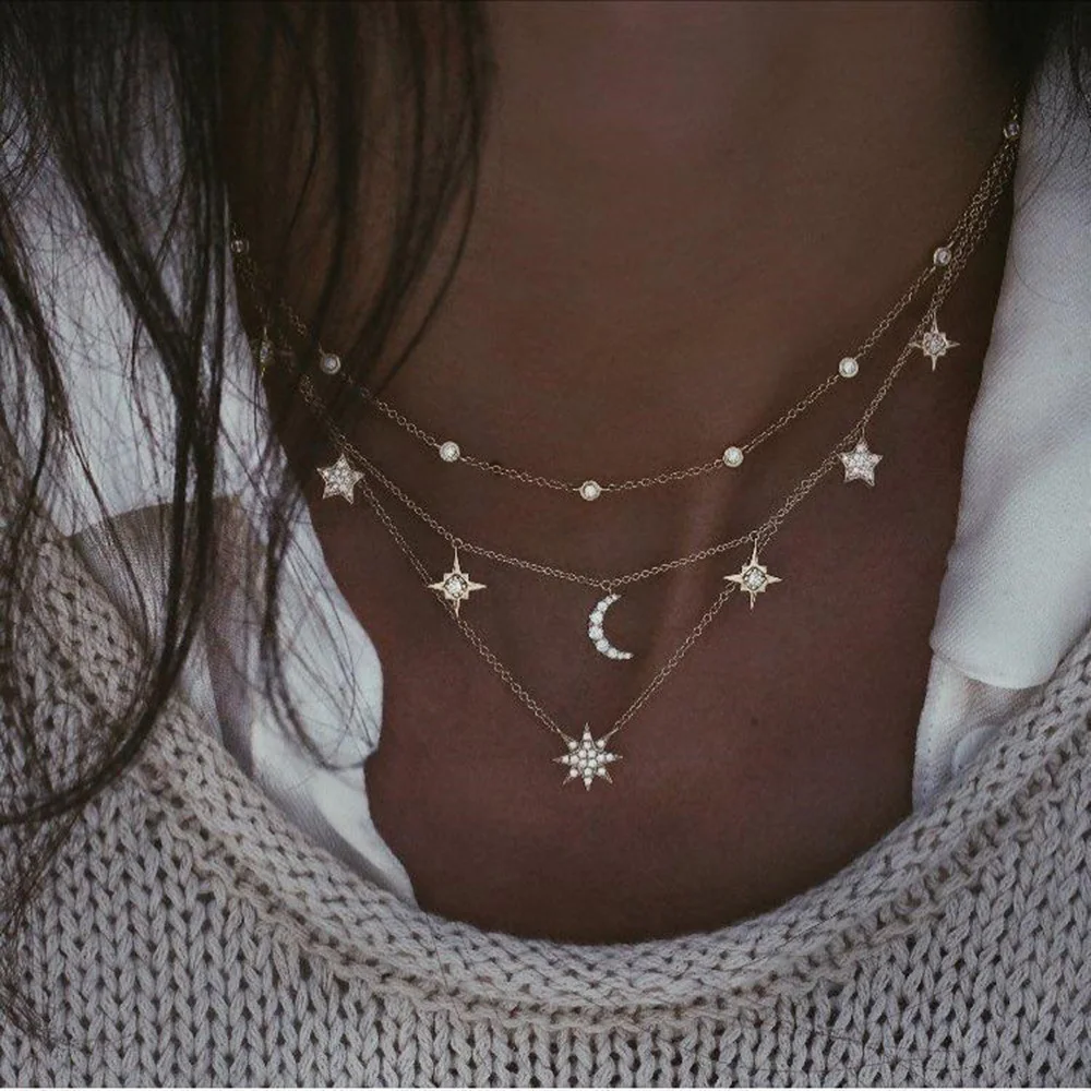 Star Moon Necklace