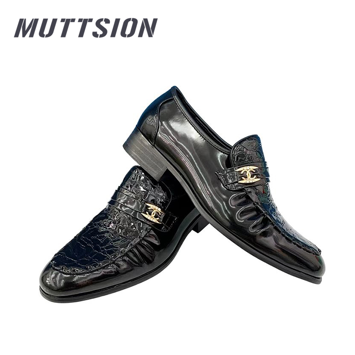 MUTTSION Cowhide Patent Leather Business Loafers MUTTSION.COM MUTTSION
