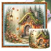 Pumpkin House-11CT Stamped Cross Stitch 45*45cm/17.72*17.72in tapestrymarket