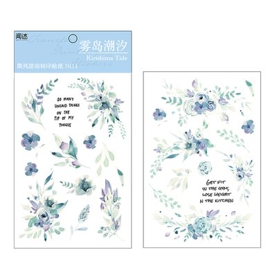JOURNALSAY 2pcs/lot PVC Transfer sticker Decoration DIY Ablum Diary Canvas Scrapbooking Stick