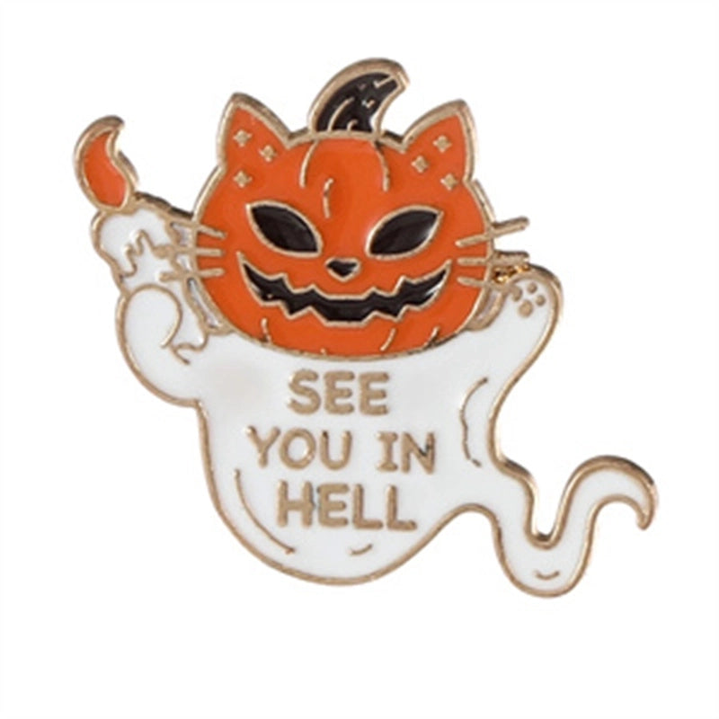 Retro Funny Punk Animal Alloy Stoving Varnish Plating Unisex Brooches