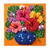 DIY Pre-Framed Flower Button Art Canvas Kit