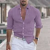 Camicia casual traspirante a maniche lunghe da uomo