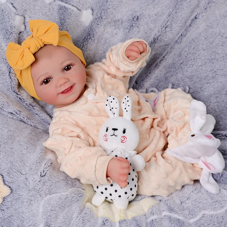 Babeside Sunny 17'' Reborn Baby Doll Girl Soft And Lovely Mango Yellow