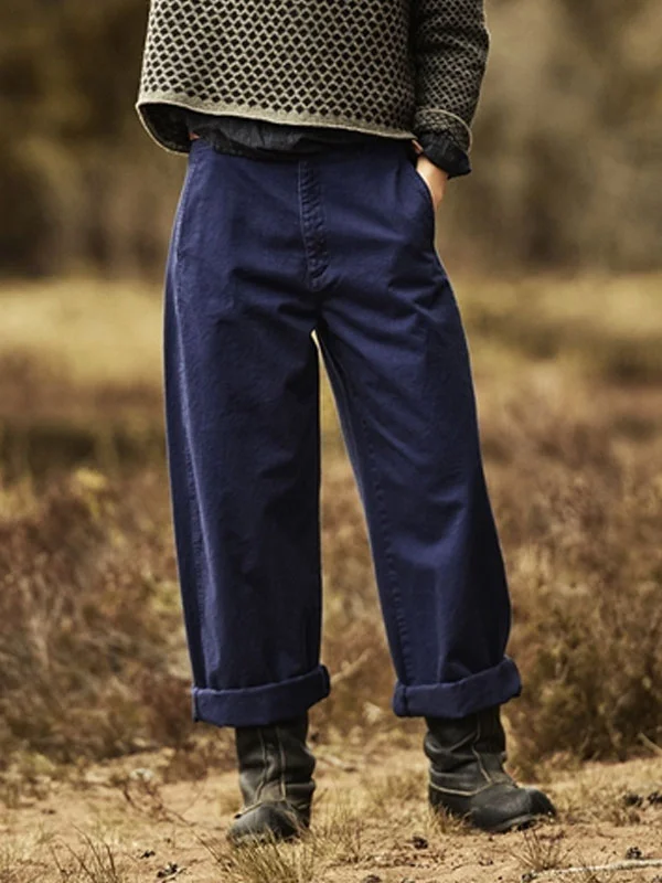 solid colour minimalist stretch workwear women's trousers