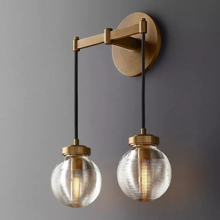 Roby Spherical Modern Double Wall Sconce