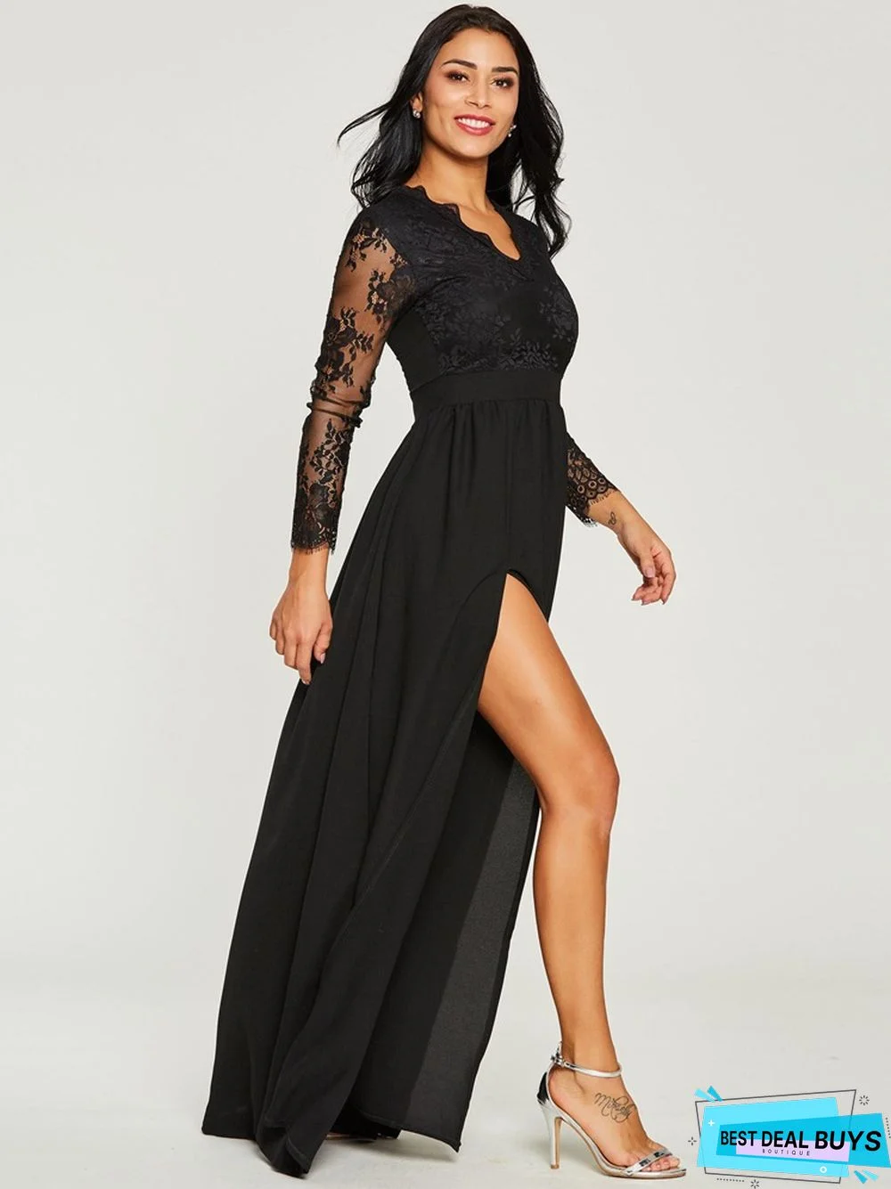 Sexy Lace Evening Dress Black Dress
