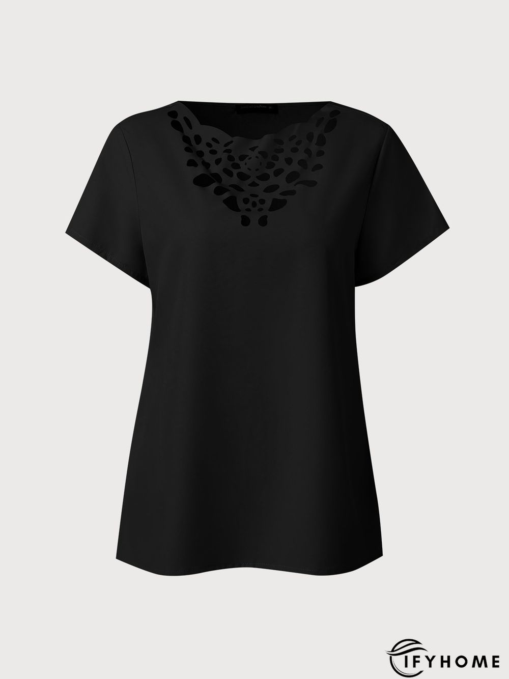 Casual Burnt Design Short Sleeve T-Shirt | IFYHOME