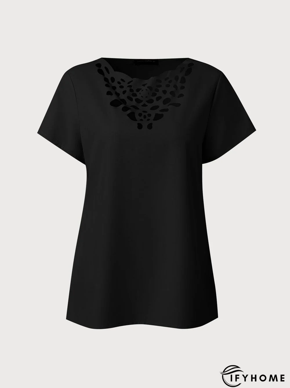 Casual Burnt Design Short Sleeve T-Shirt | IFYHOME