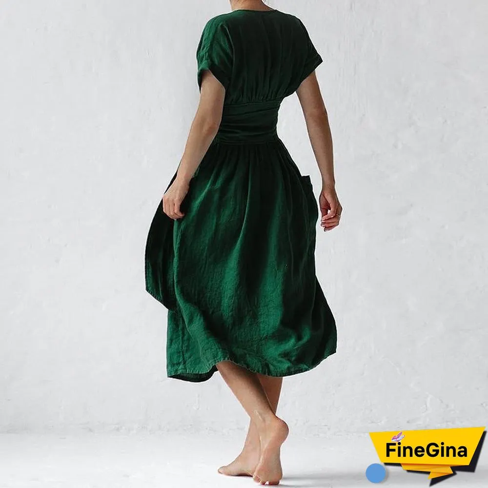 Moment of Yourself Wrap Midi Dress