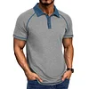 💥 70% OFF &ndash; Ends Tonight! Men's Solid Color Short-sleeved Lapel Henley T-shirt POLO Bottoming Shirt