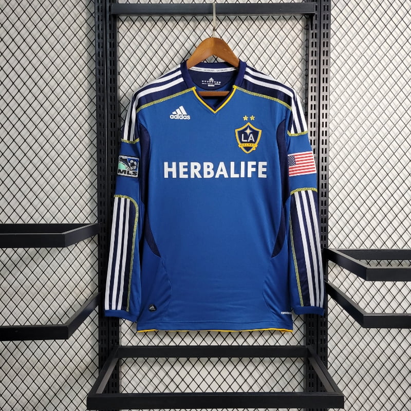 Retro 2011-12 Long Sleeve LA Galaxy Soccer Jersey