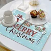 (US Only)Christmas Diamond Painting Placemats DIY Diamond Dot Kits for Home Decor
