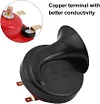 1 Pair of Dual tone Loud Car Snail Air Horn 12V/24V 135db Universal for Truck Car Boat Bike