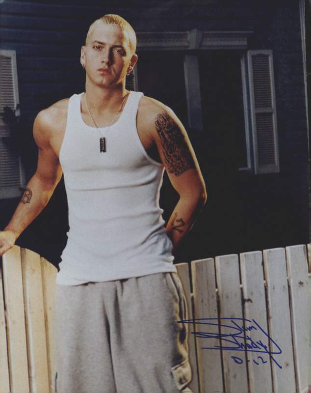 D-12 Eminem Marshall Mathers signed rap 8x10 Photo Poster painting W/Certificate Autographed 298