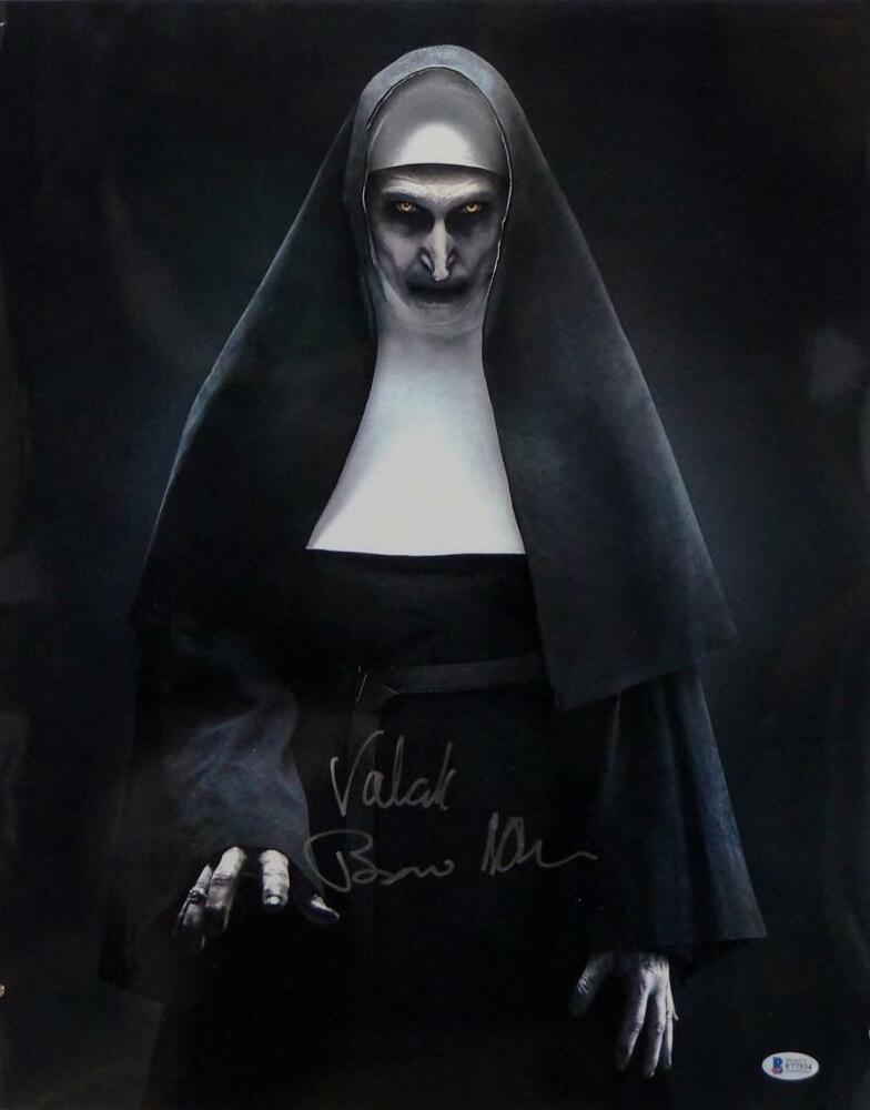 Bonnie Aarons Autographed 16x20 The Nun Photo Poster painting with Valak- Beckett W Auth *Silver