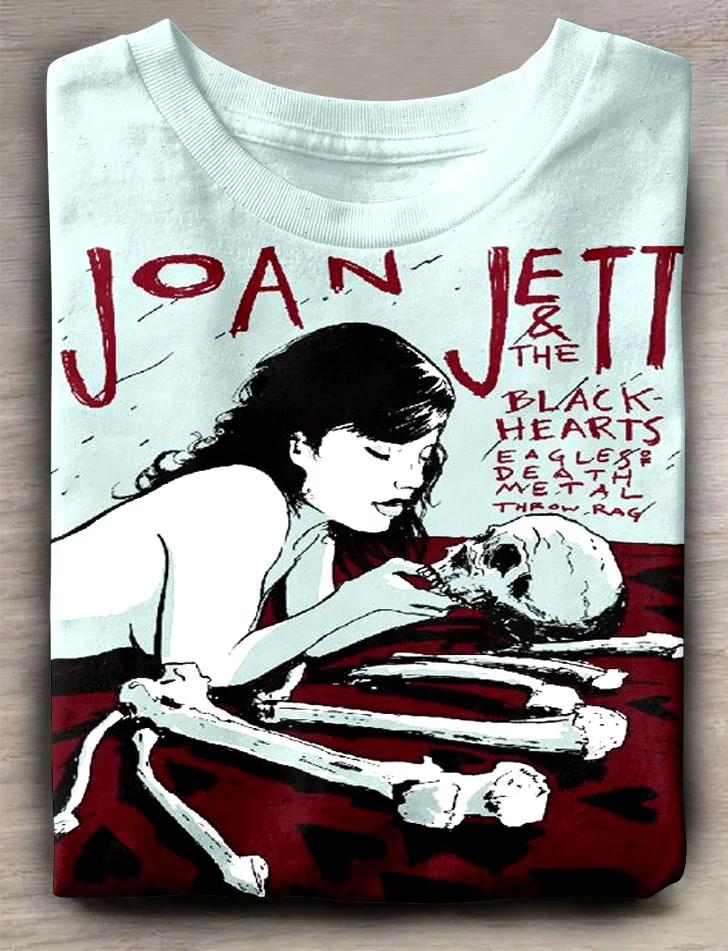 Teecade Teecade Joan Jett and The Blackhearts Skull T-shirt