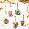 5pcs DIY Boots Diamond Painting Double-Sided Keychains