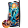 Diamond Painting-DIY Round Partial AB Drill Marine Life（45x75cm）