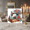 (Pre-Framed)Sewing Machine and Flowers-Special Shaped Diamond Painting(25x25cm)