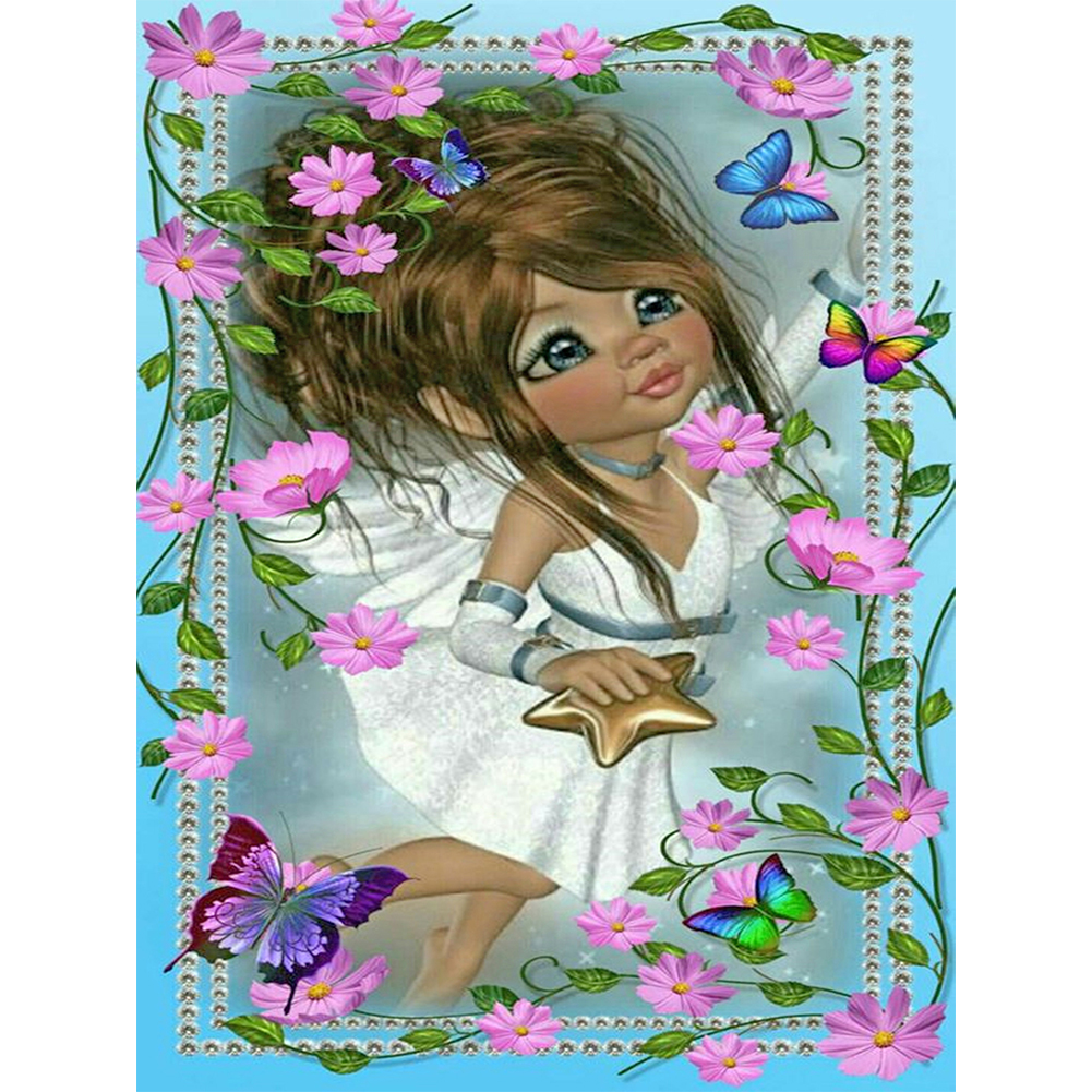 

Fairy Girl - Round Drill Diamond Painting - 30*40CM, 501 Original
