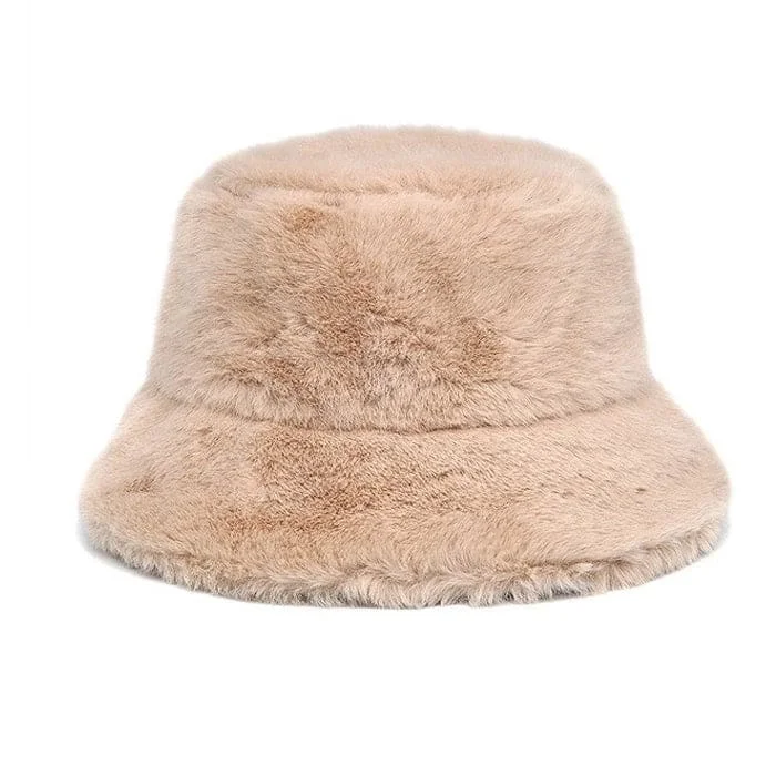 Versatile Fluffy Bucket Hat