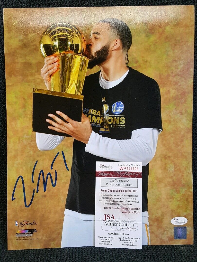 JAVALE MCGEE Autographed Golden State Warriors 11x14 Photo Poster painting.WITNESSED JSA