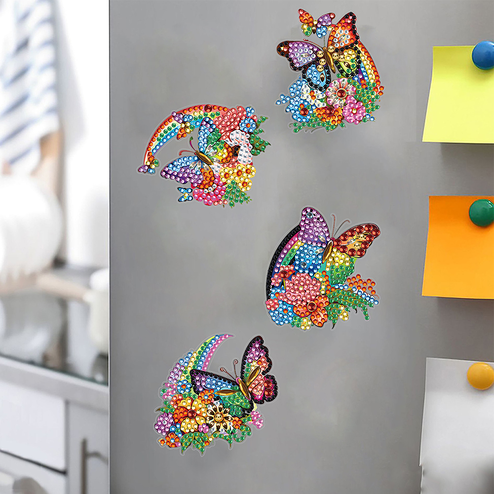 5/6/7PCS Colourful Turtle Garden Butterfly Diamond Painting