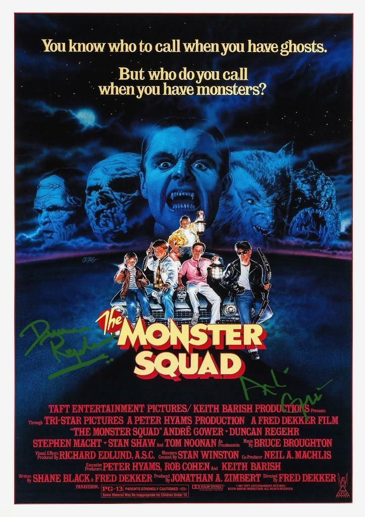 THE MONSTER SQUAD PP SIGNED 12X8