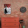 Black Cat Uunder Tree - Vintage Metal Signs - 20*30cm