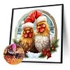 Diamond Painting -5D Full Round Drill Window Rooster