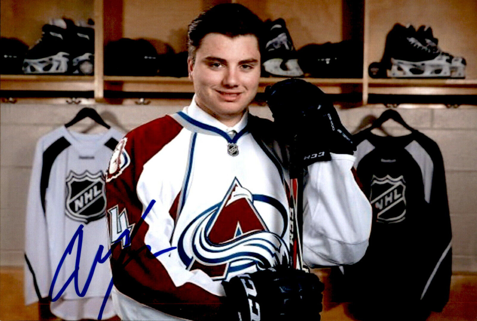 Alexis Pepin SIGNED 4x6 Photo Poster painting COLORADO AVALANCHE #3