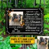 Custom Photo Dog Their Presences Change Our Hearts Photo Gift Pet Memorial Gift Custom Classic Metal Signs