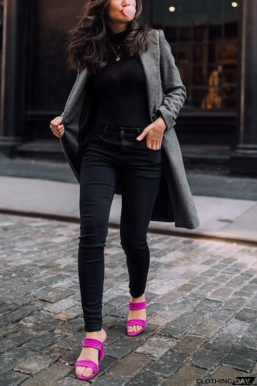 Classical High Waist Elastic Skinny Jeans