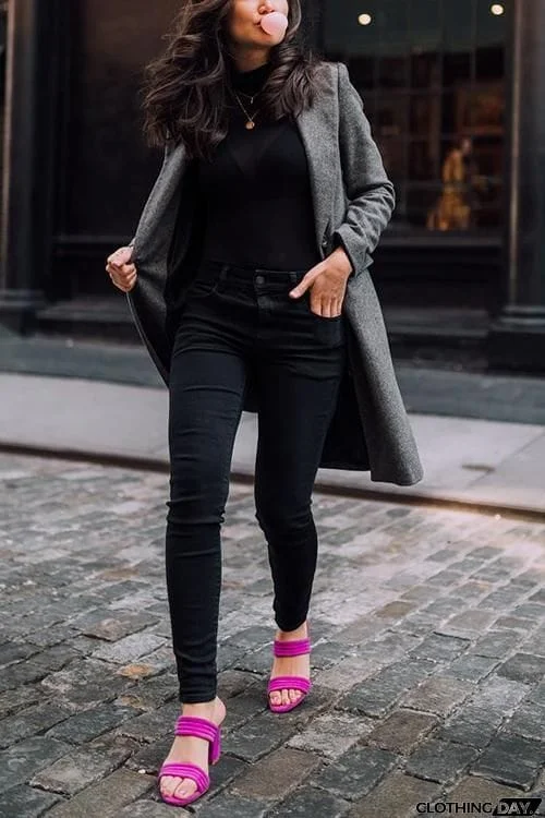 Classical High Waist Elastic Skinny Jeans