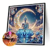 Buddha Statue - speziell geformtes Diamantgemälde - 30*30cm
