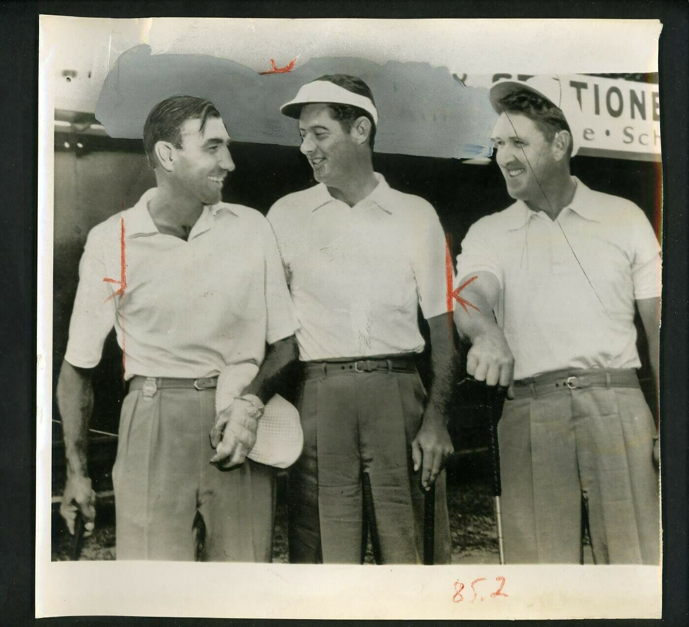 Ed Furgol & Cary Middlecoff 1954 PGA Championship Keller Golf Club Press Photo Poster painting