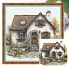 Cabin-11CT Stamped Cross Stitch 40*40cm/15.75*15.75in