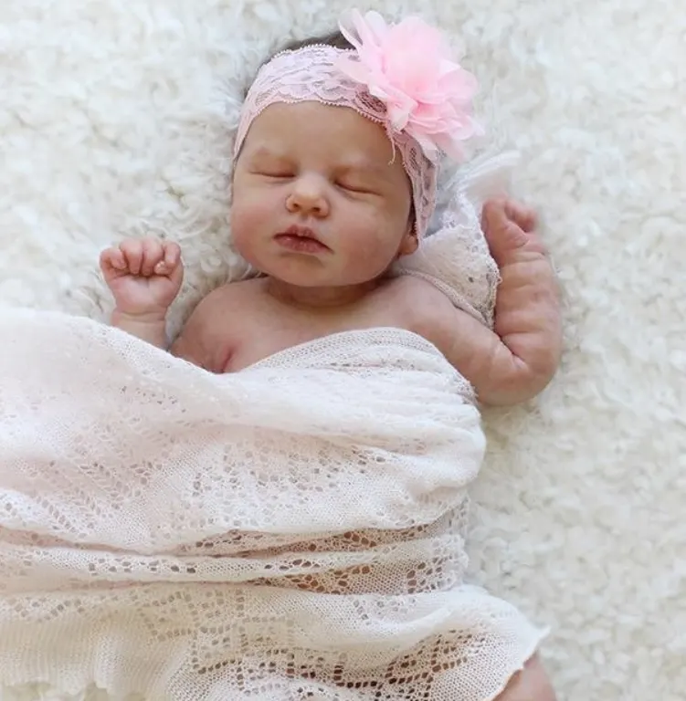 16" Flexible Waterproof Full Solid Silicone Reborn Baby Ollie